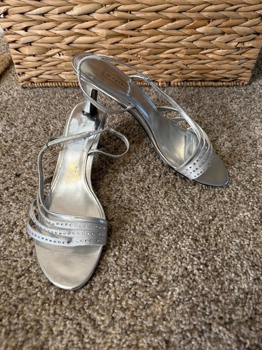 M Patrick Silver kitchen, heel special occasion shoes, 8.5 715